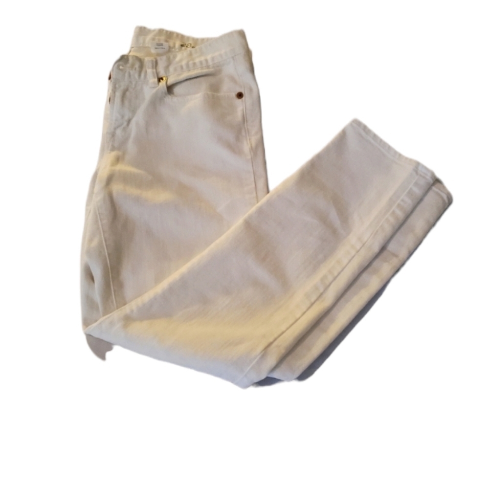 J. Crew White Toothpick Ankle Pants